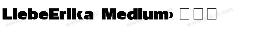 LiebeErika Medium字体转换